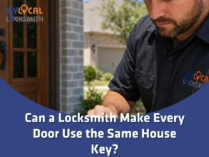 Flower Mound Whole House Keyed Alike Service - My Local Locksmith - My Local Locksmith Can a locksmith make every door use the same house key at a Flower Mound home